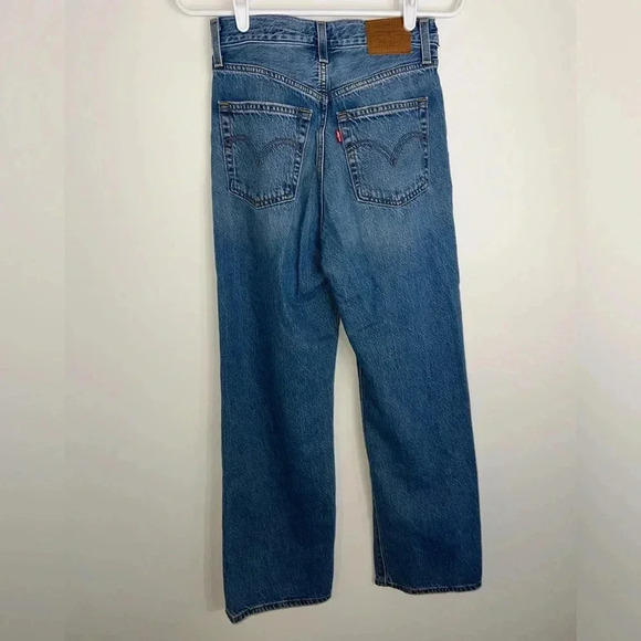 LEVIS RIBCAGE STRAIGHT JEANS SIZE 26 length 27 - Picture 12 of 14